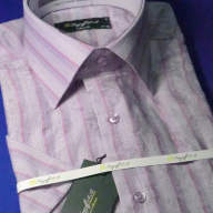 Сиреневая классическая рубашка, арт. 1553k 93