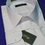 Белая классическая сорочка большого размера, арт. 1000Б 01а